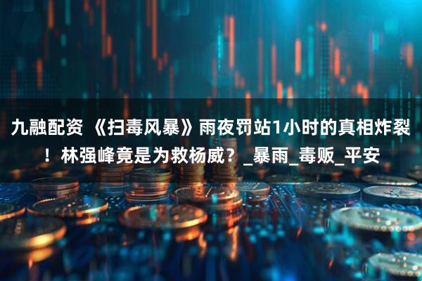 九融配资 《扫毒风暴》雨夜罚站1小时的真相炸裂！林强峰竟是为救杨威？_暴雨_毒贩_平安