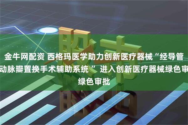 金牛网配资 西格玛医学助力创新医疗器械“经导管主动脉瓣置换手术辅助系统 ” 进入创新医疗器械绿色审批